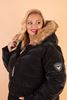 Immagine di PLUS SIZE QUALITY QUILTED JACKET WITH FUR HOOD
